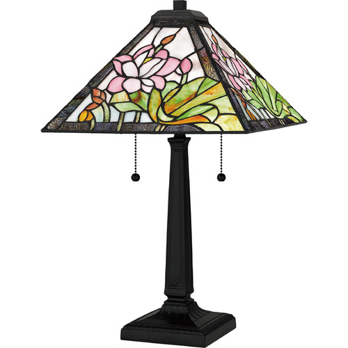Quoizel Lighting Tiffany Matte Black Table Lamp by Quoizel Lighting TF16145MBK