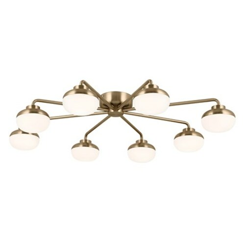 Remy Champagne Bronze LED Semi-Flush Mount Light by Kichler Lighting