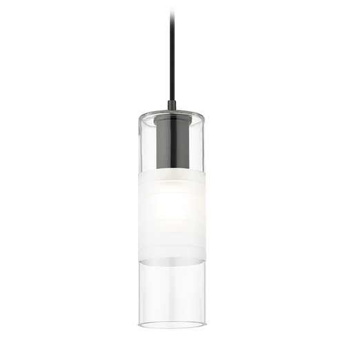 Z-Lite Alton Matte Black Mini-Pendant Light with Cylindrical Shade