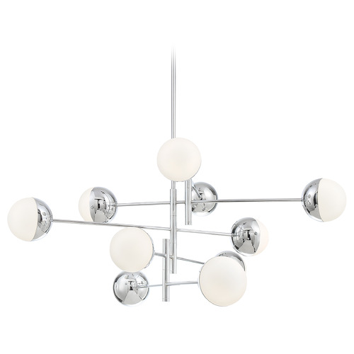 Fairmount 50-Inch LED Chandelier in Chrome by Eurofase Lighting