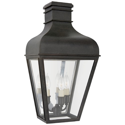 Chapman & Myers Fremont Wall Lantern in French Rust by Visual Comfort Signature
