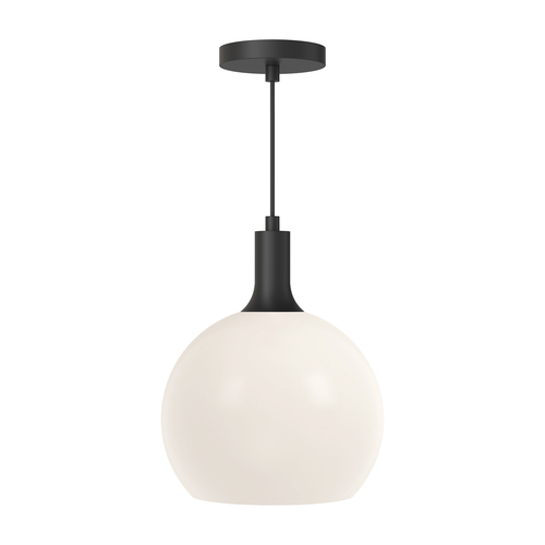 Alora Lighting Castilla Matte Black Mini-Pendant Light with Globe Shade
