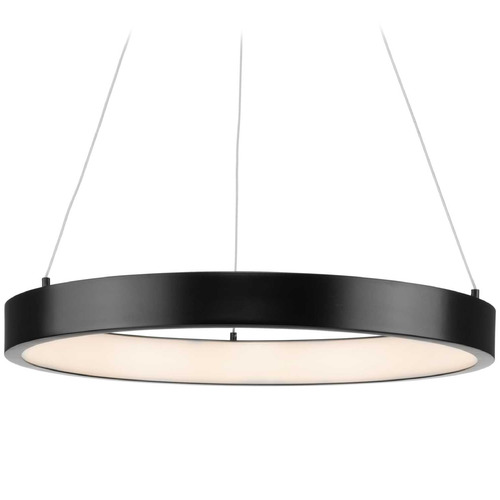 Progress Lighting Progress Lighting Radian 1-Light Matte Black LED Mini Pendant P500369-31M-30