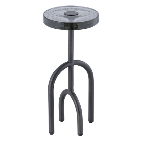 Currey and Company Grove Black Nickel & Clear Coffee & End Table