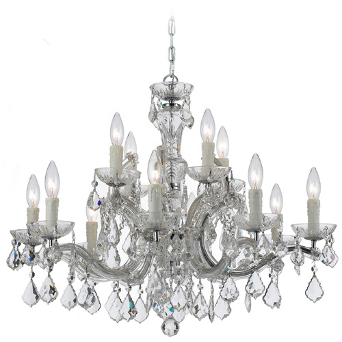 Crystorama Lighting Crystorama Lighting Maria Theresa Polished Chrome Crystal Chandelier 4379-CH-CL-MWP