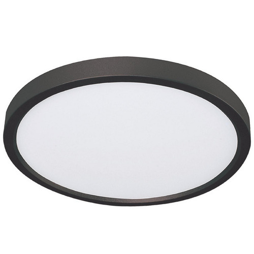 Afx Lighting Edge Round Black LED Flushmount Light