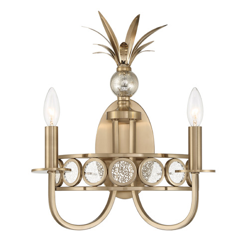 Savoy House Lighting Hearst Noble Brass Sconce