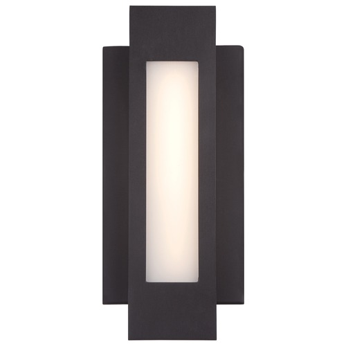 Insert LED Sconce in Pebble Bronze by George Kovacs