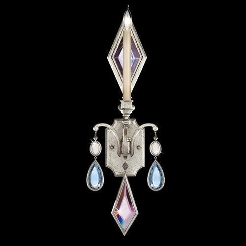 Fine Art Lamps Fine Art Lamps Encased Gems Vintage Silver Leaf Sconce 728750-1ST