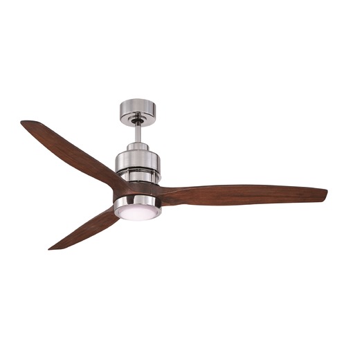 Craftmade Lighting Craftmade Lighting Sonnet Chrome LED Ceiling Fan with Light SON52CH-60WAL