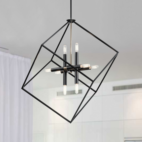 Kichler Lighting Cartone 25.50-Inch Black Chandelier by Kichler Lighting 42526BK