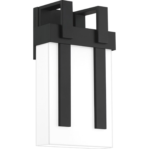 Quoizel Lighting Ruben Matte Black LED Outdoor Wall Light by Quoizel Lighting RUB8408MBK