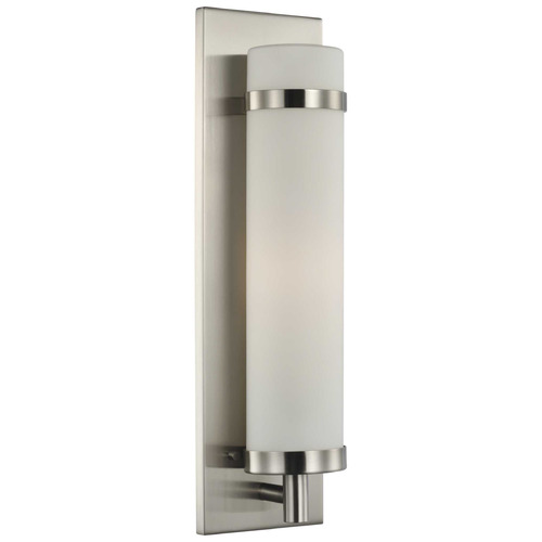 1-Light Wall Sconce from the Hartwick Collection in Brushed Nickel Finish