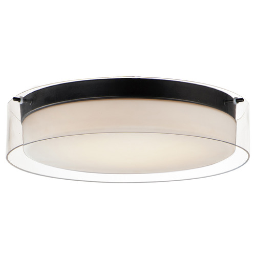 Maxim Lighting Duo Black LED Flushmount Light