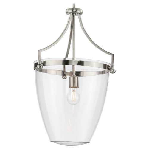 Progress Lighting Progress Lighting Parkhurst 1-Light Brushed Nickel Mini Pendant P500361-009