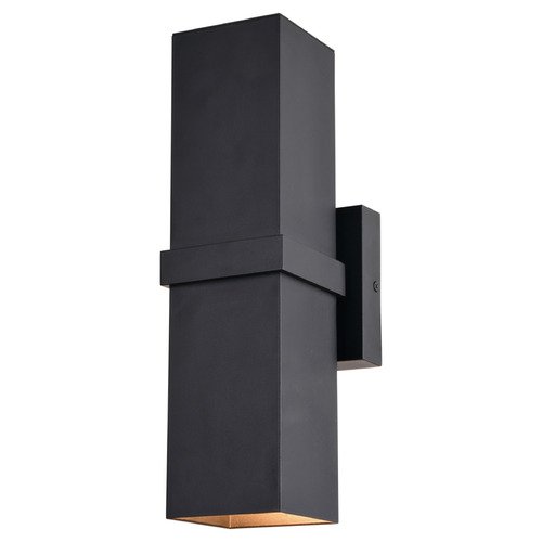 Vaxcel Lighting Lavage Textured Black Outdoor Wall Light
