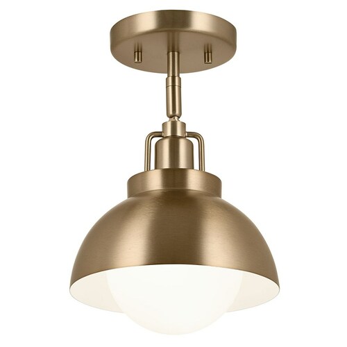 Kichler Lighting Niva Champagne Bronze Semi-Flush Mount Light by Kichler Lighting 52601CPZ