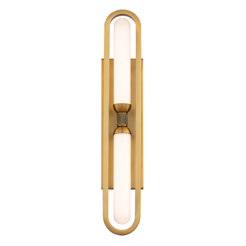 Modern Forms by WAC Lighting Modern Forms Whitt Aged Brass LED Sconce WS208625-AB