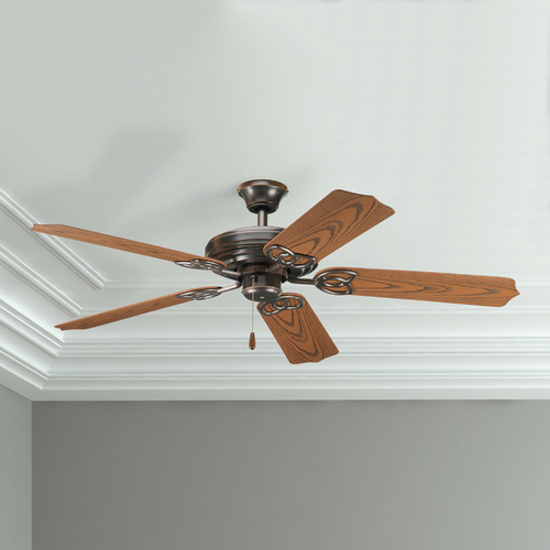 Air Pro 52-Inch Ceiling Fan in Antique Bronze by Progress Lighting