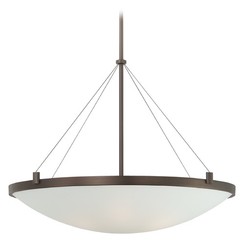 George Kovacs Lighting Suspended Pendant in Copper Bronze Patina by George Kovacs P593-647