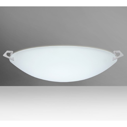 Besa Lighting Besa Lighting Sonya Frosted Glass Satin Nickel LED Flushmount Light 841825-LED-SN