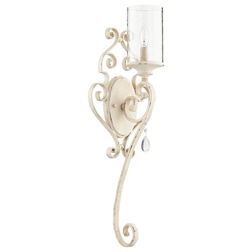 Quorum Lighting Seeded Glass Sconce White by Quorum Lighting 5473-1-70