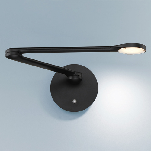 Modern Forms by WAC Lighting Reflex LED Swing Arm Lamp in Black by Modern Forms BL-21924-BK