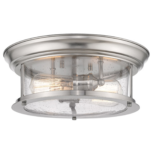 Sonna Brushed Nickel Flush Mount by Z-Lite