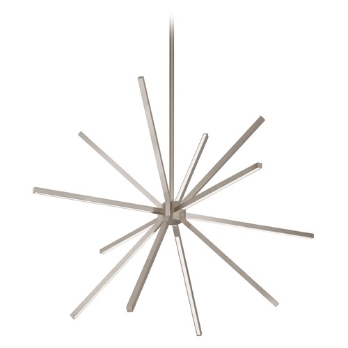 Kuzco Lighting Mid-Century Modern Brushed Nickel LED Pendant 3000K 6500LM by Kuzco Lighting CH14232-BN