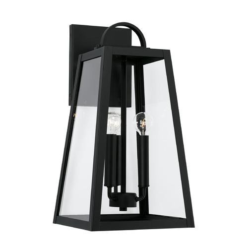 Leighton 19.50-Inch Black Outdoor Wall Light by HomePlace by Capital Lighting