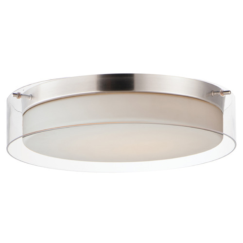 Maxim Lighting Duo Satin Nickel LED Flushmount Light
