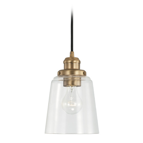 Fallon 6-Inch Mini Pendant in Aged Brass by Capital Lighting