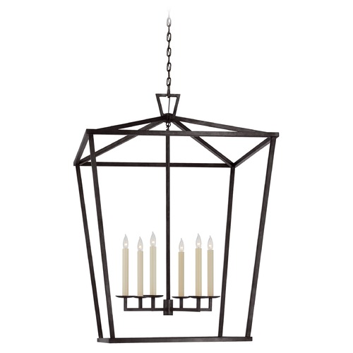 Visual Comfort Signature Collection Chapman & Myers XXL Lantern in Aged Iron by Visual Comfort Signature CHC2172AI