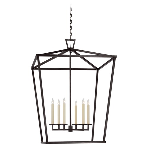 Chapman & Myers XXL Lantern in Aged Iron by Visual Comfort Signature