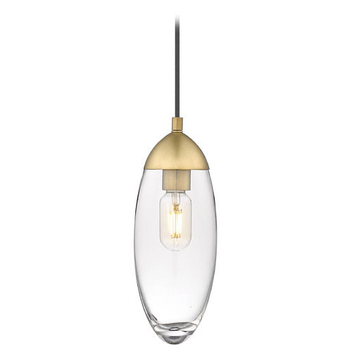 Z-Lite Arden Rubbed Brass Mini Pendant by Z-Lite 651P-RB