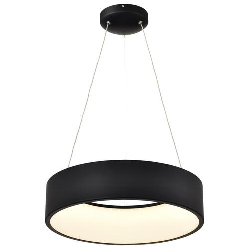 Orbit 17.75-Inch 3CCT LED Pendant in Black by Nuvo Lighting