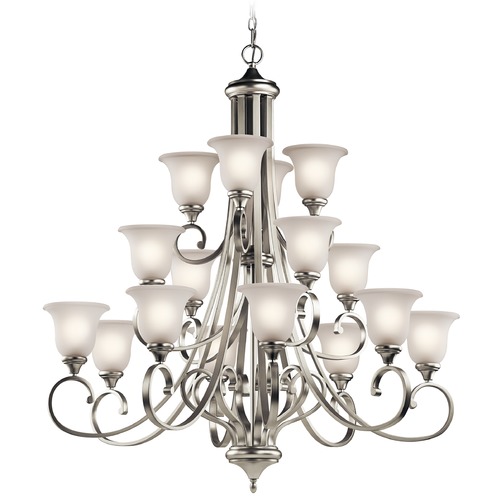 Monroe 48.25-Inch High Brushed Nickel Chandelier by Kichler Lighting