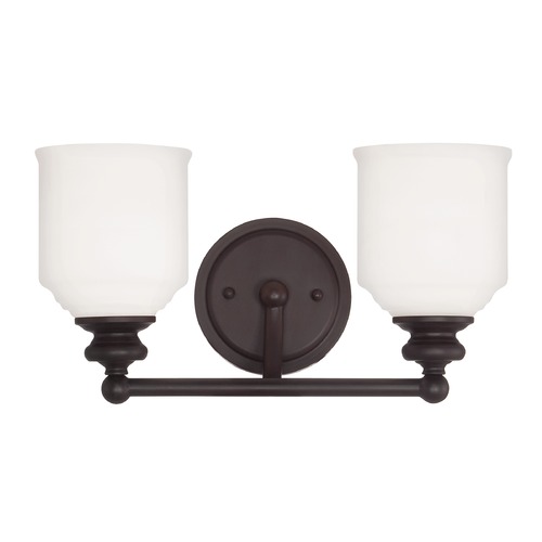 Melrose 14.50-Inch Bathroom Light in English Bronze by Savoy House