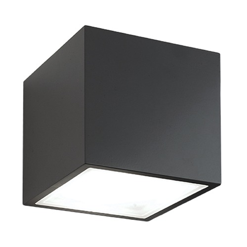 Modern Forms by WAC Lighting Bloc 5.50-Inch LED Outdoor Wall Light in Black by Modern Forms WS-W9202-BK