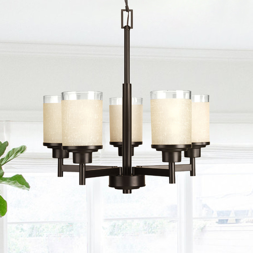 Alexa Antique Bronze Chandelier by Progress Lighting