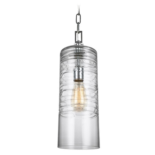 Elmore Mini Pendant in Chrome by Visual Comfort Studio
