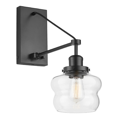 Capital Lighting Rhodes 7-Inch Wide Wall Sconce in Matte Black by Capital Lighting 634813MB-481