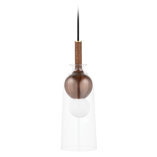 Mitzi by Hudson Valley Dani Aged Brass LED Pendant with Cylindrical Shade by Mitzi by Hudson Valley H380701B-AGB
