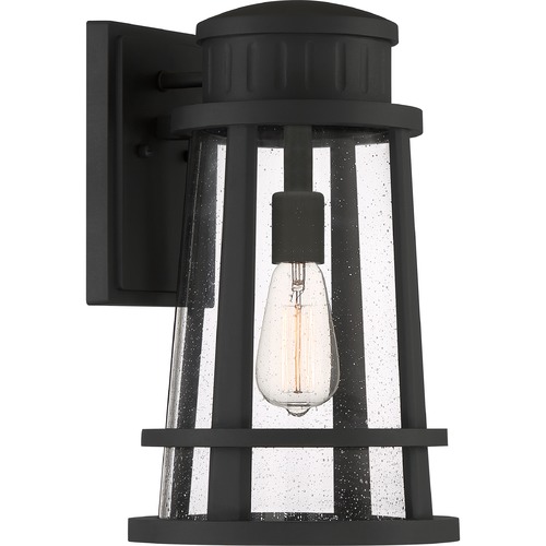 Dunham Earth Black Outdoor Wall Light by Quoizel Lighting
