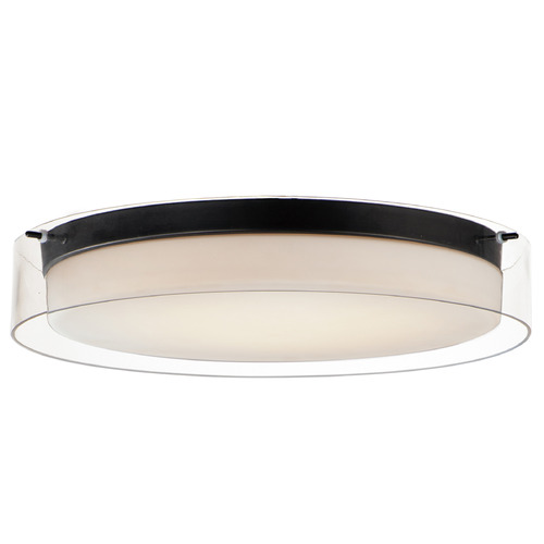 Maxim Lighting Duo Black LED Flushmount Light