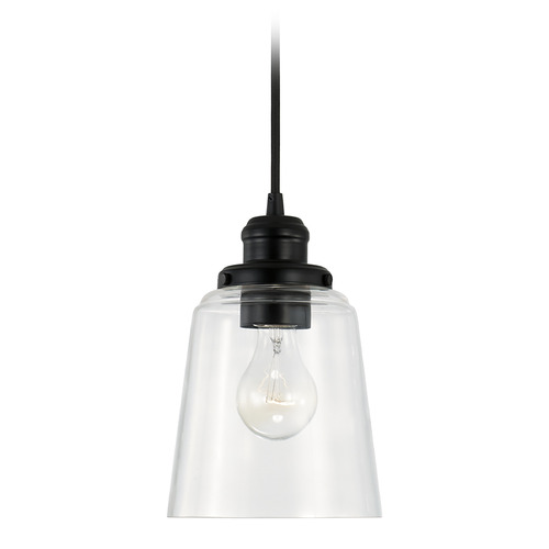 Fallon 6-Inch Mini Pendant in Matte Black by Capital Lighting