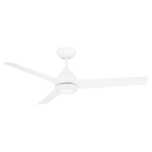 WAC Lighting Mocha 54-Inch LED Ceiling Fan in Matte White by WAC Lighting F-001L-MW