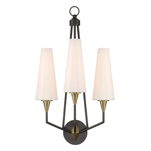 Currey and Company Hennin Polished Antique Brass / Oil Rubbed Bronze LED Sconce