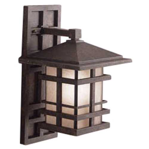 Cross 16-Inch Outdoor Wall Light in Aged Bronze by Kichler Lighting