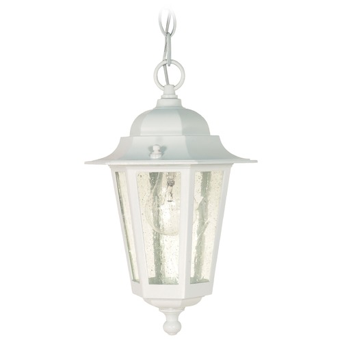 Cornerstone White Outdoor Hanging Light by Nuvo Lighting